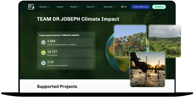 TEAM DR JOSEPH Climate Impact through Green Future Projects Climate Impact Dashboard